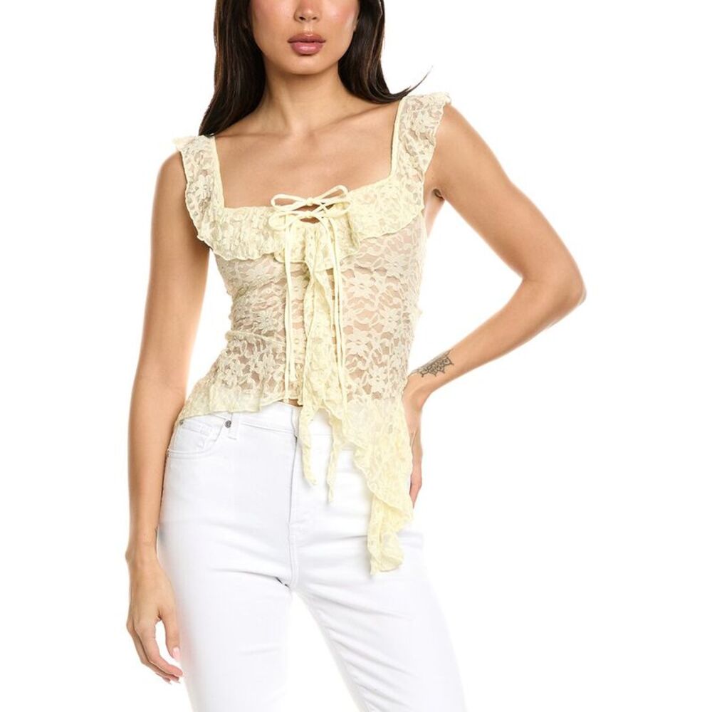 70/21 Womens  Embroidered Top, Brown